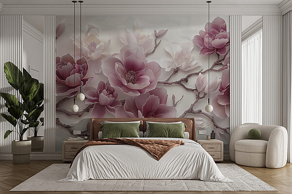 Ταπετσαρίες Κοντινό πλάνο λουλουδιών