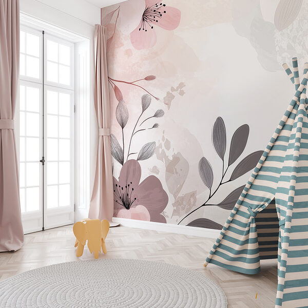 Ταπετσαρίες Ταπετσαρίες Κοντινό πλάνο λουλουδιών (Κωδικός προϊόντος: w01451v1)