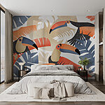 Ομάδα πουλιών με φύλλα Ομάδα πουλιών με φύλλα