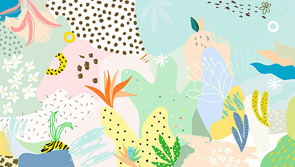 Colorful pattern with different shapes and colors