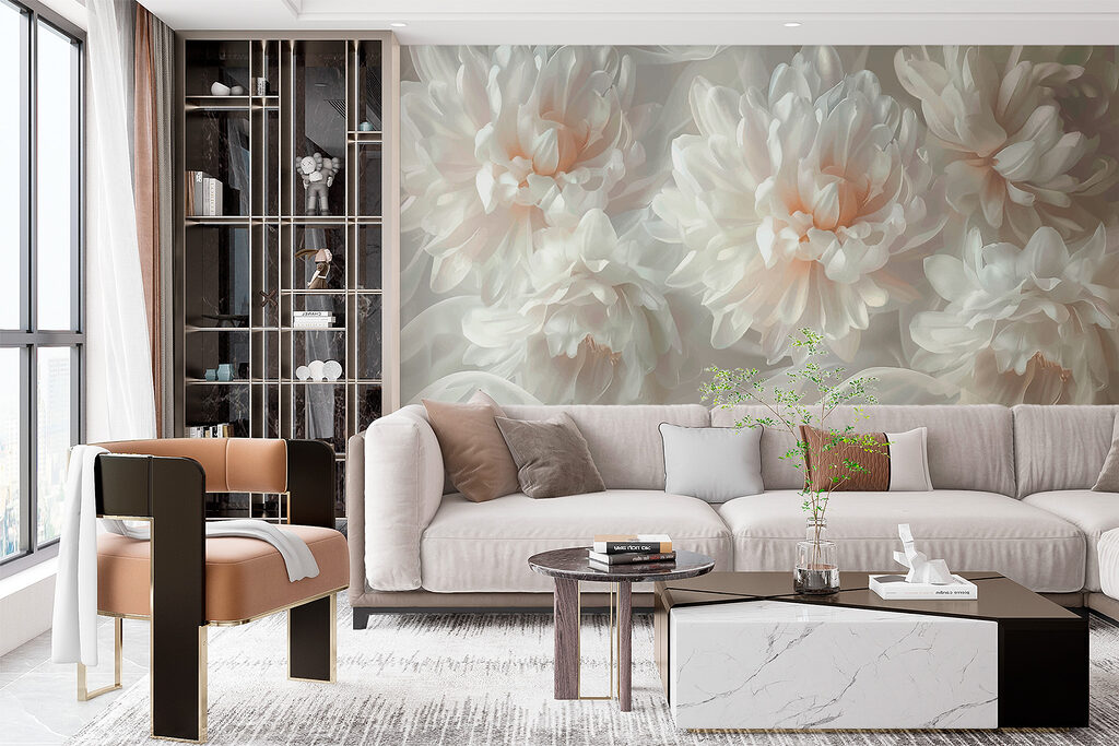 Group of white flowers