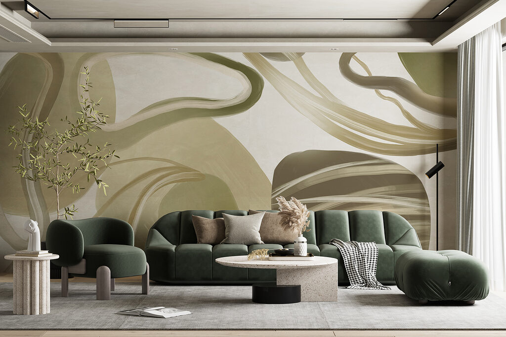 Close up of a painting