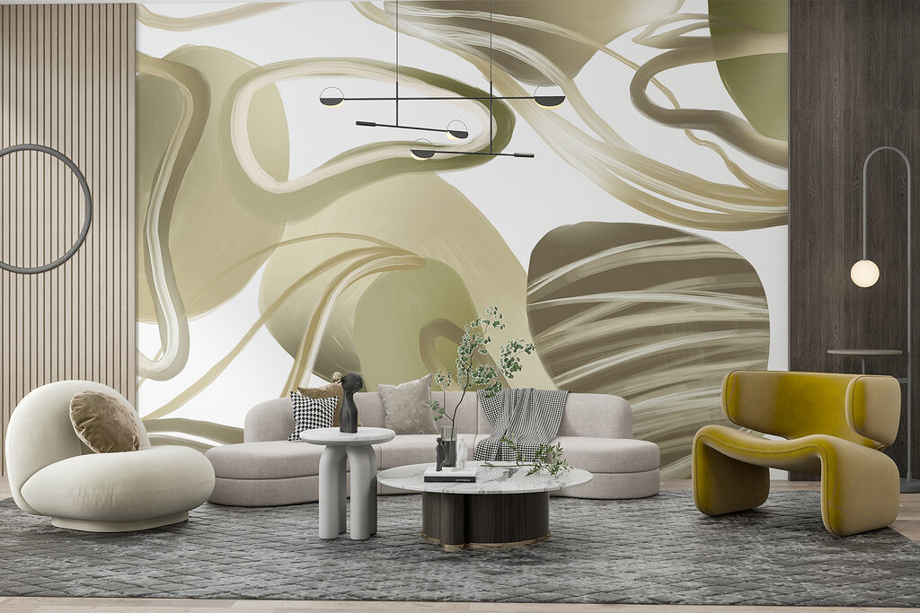 Close up of a painting