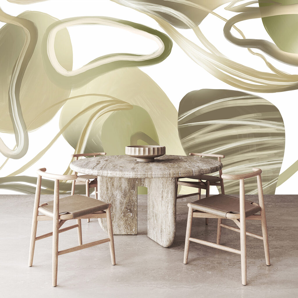 Close up of a painting