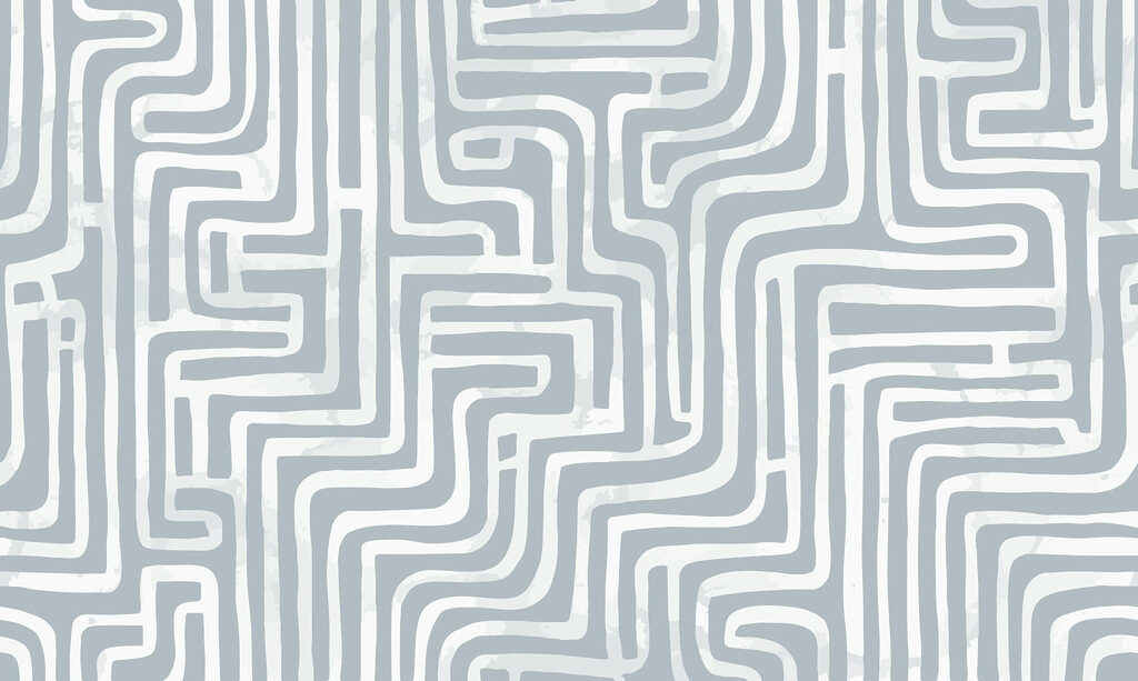 White and gray maze