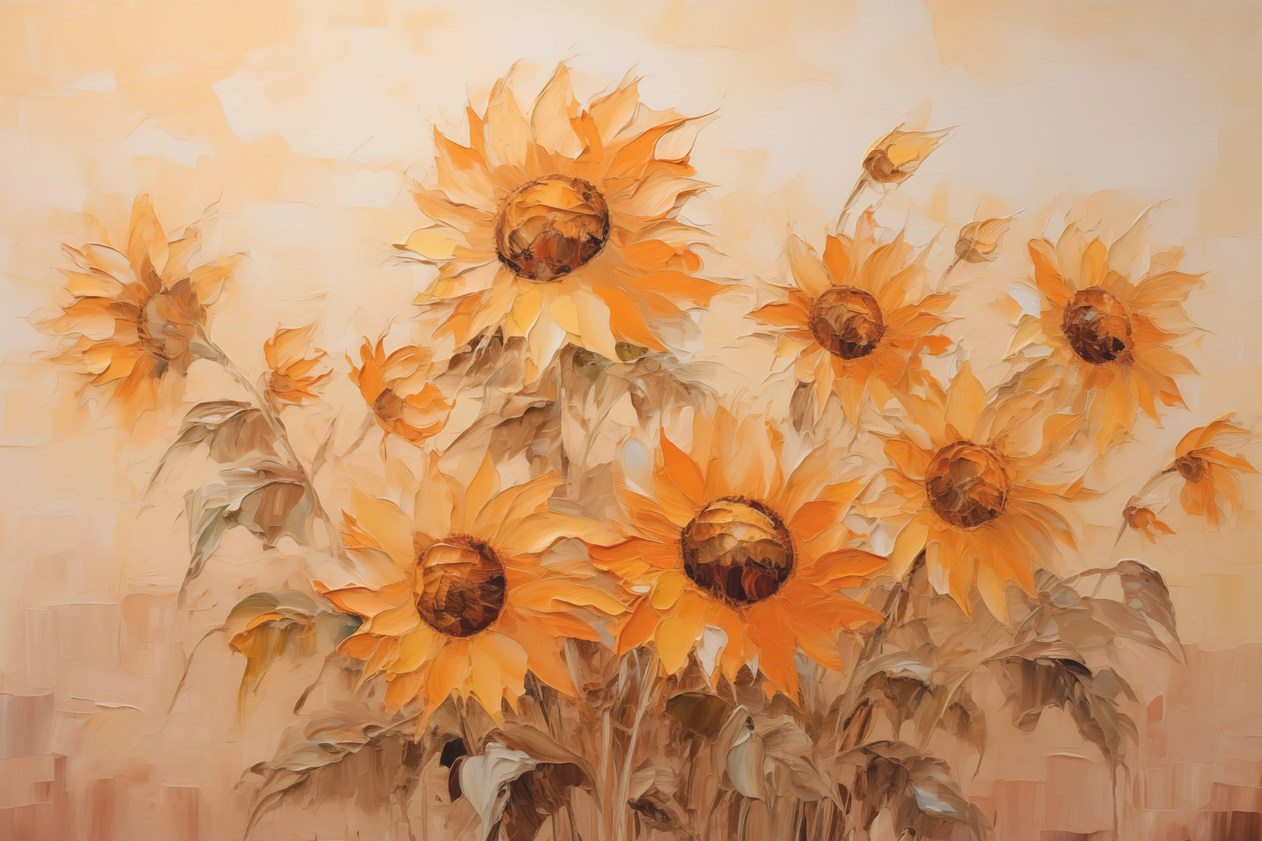 Painting of sunflowers