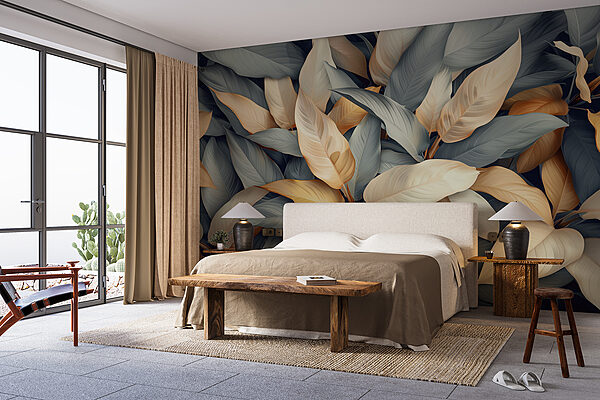 Ταπετσαρίες Ομάδα φύλλων με διαφορετικά χρώματα