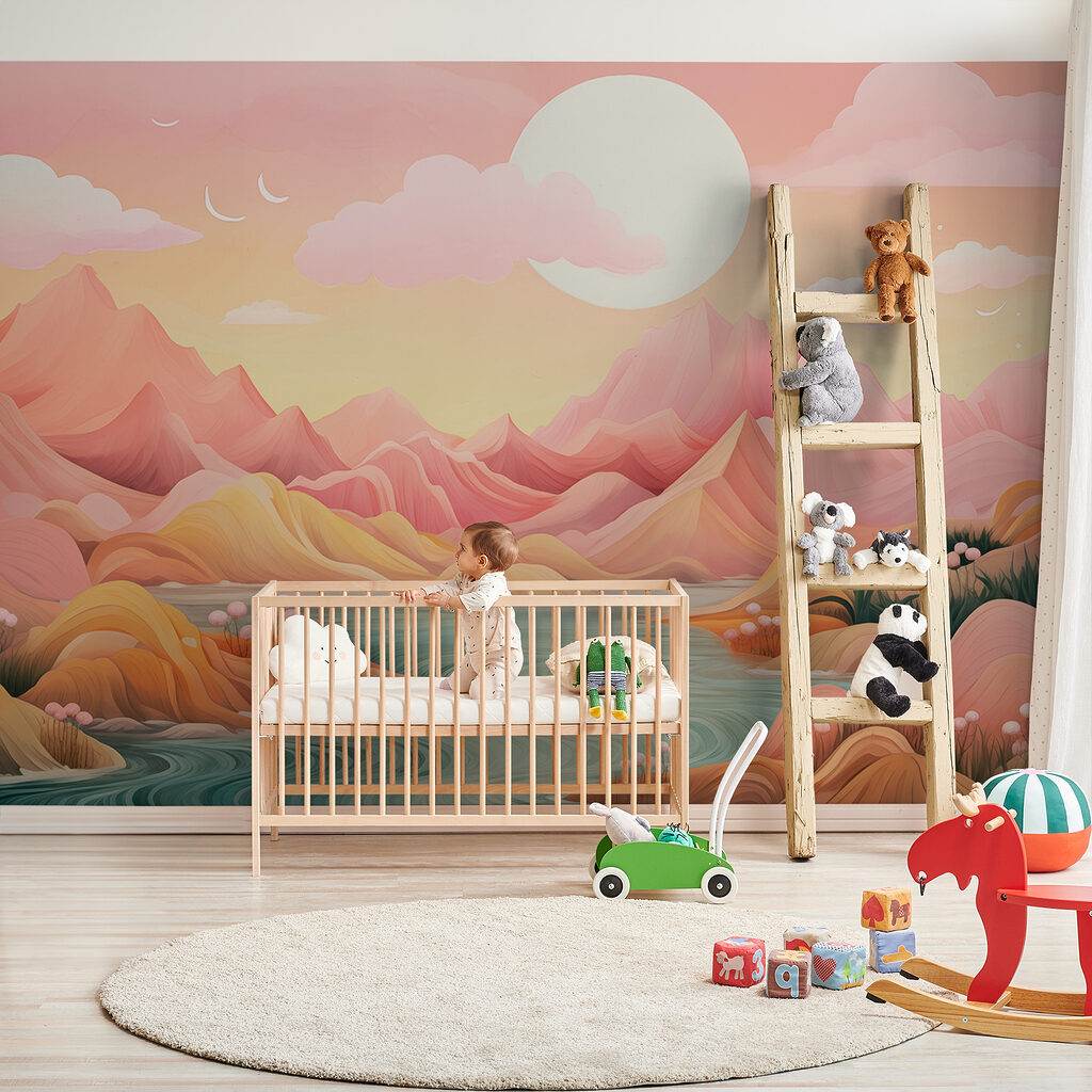 River running through a valley