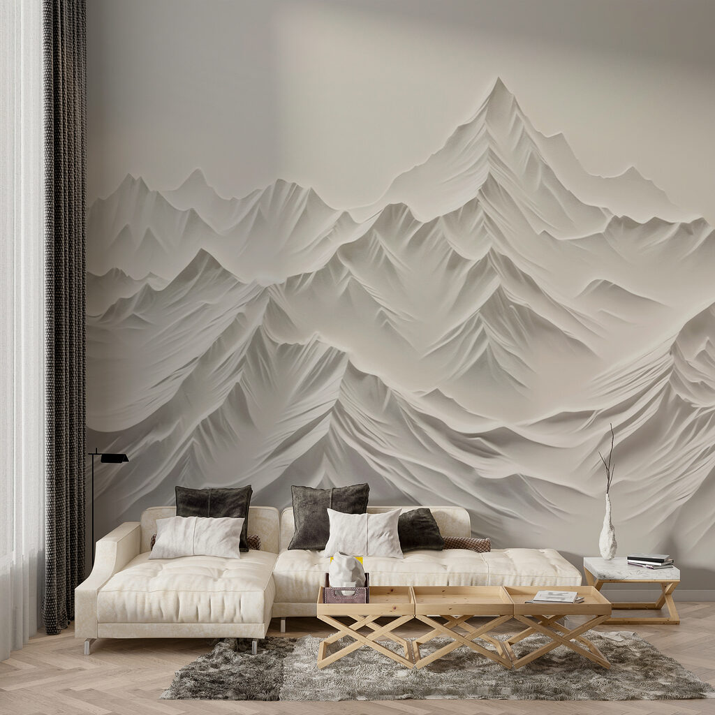 White mountain range with snow White mountain range with snow