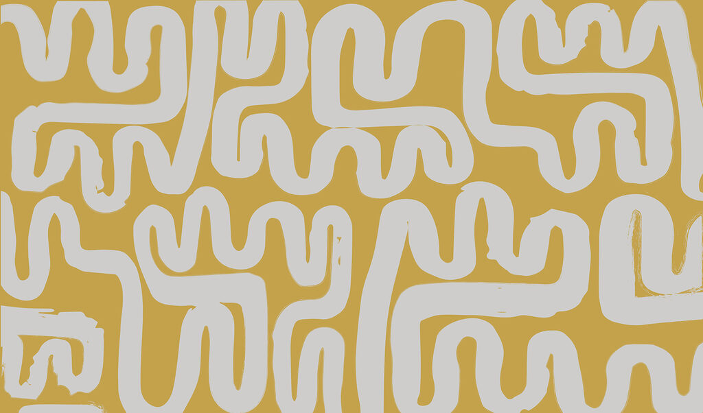 White and yellow maze