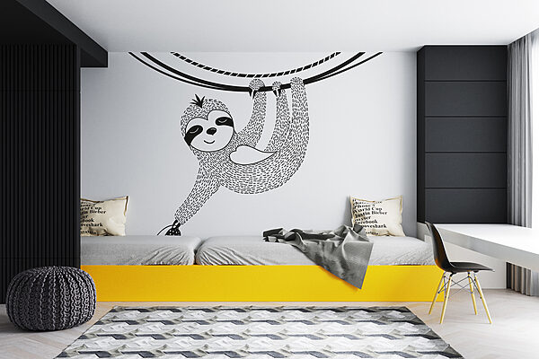 Sloth from a rope