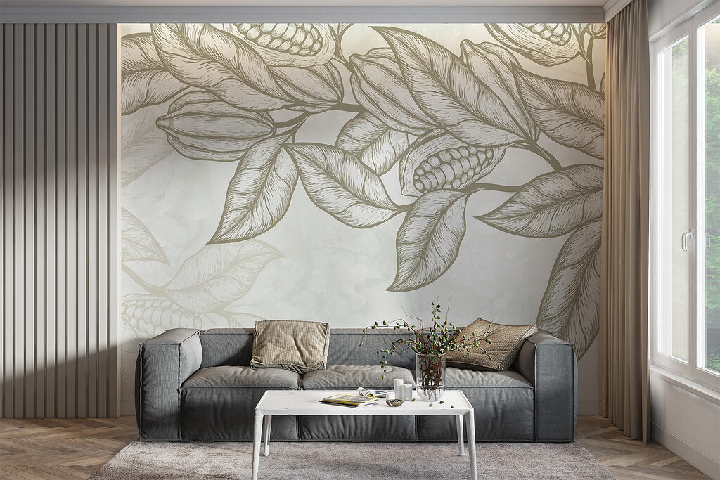 Plant with leaves and beans