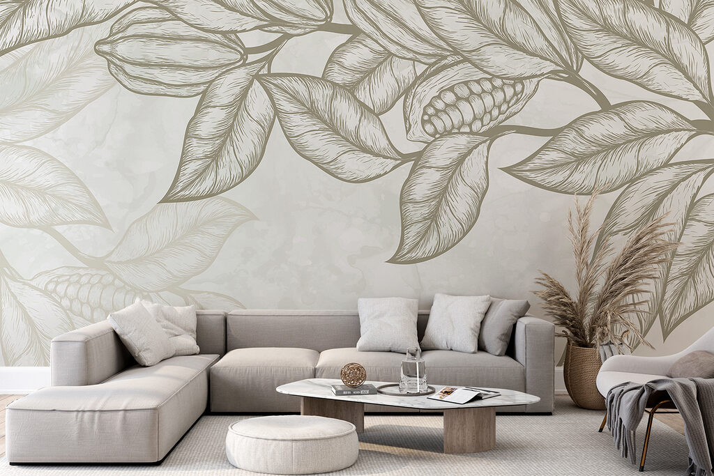 Plant with leaves and beans