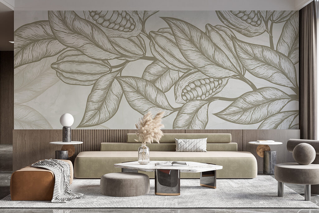 Plant with leaves and beans