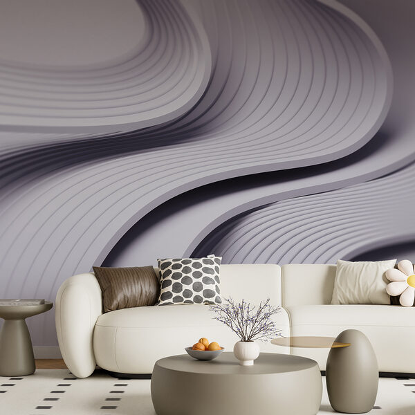 White and grey wavy lines
