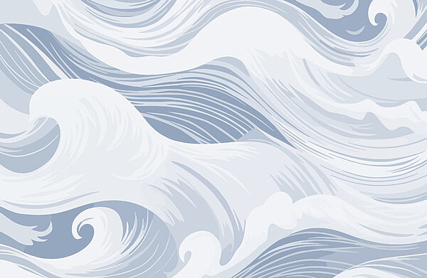 White and gray waves White and gray waves
