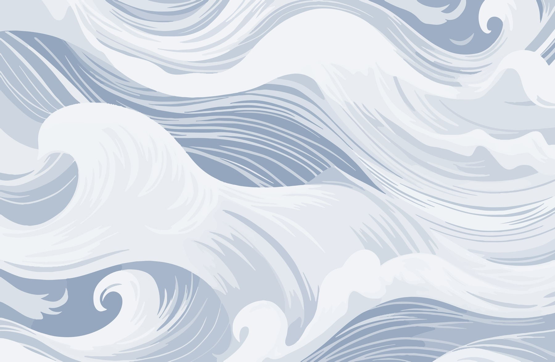 White and gray waves White and gray waves