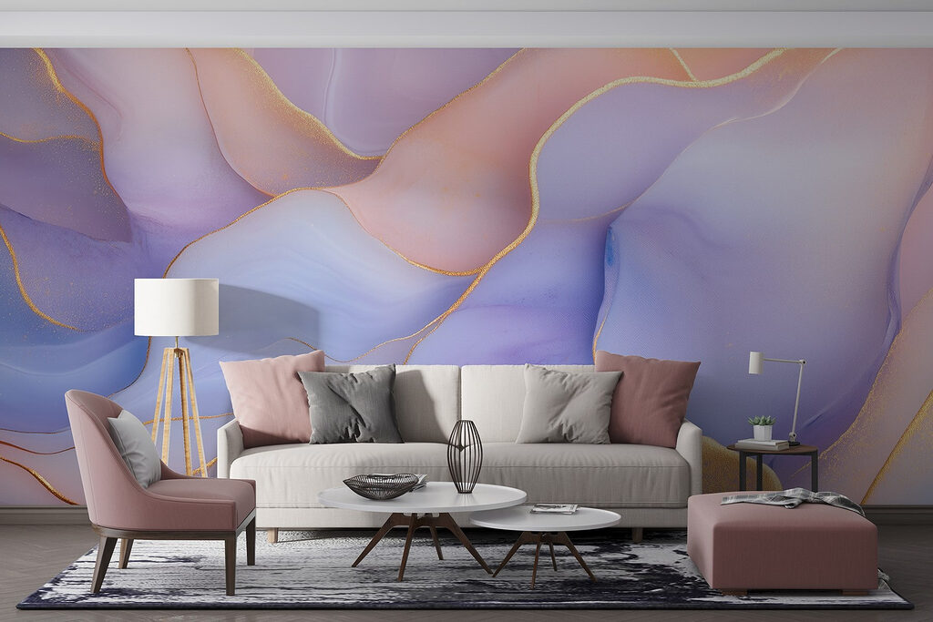 Close up of a painting