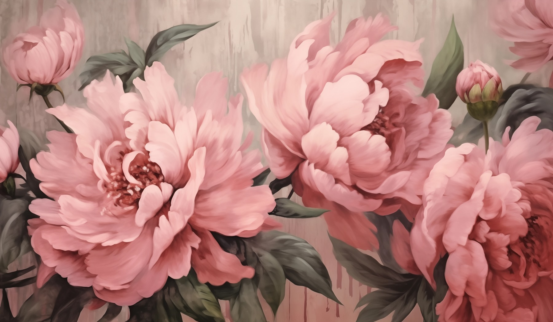 Delicate Peonies in Soft Bloom
