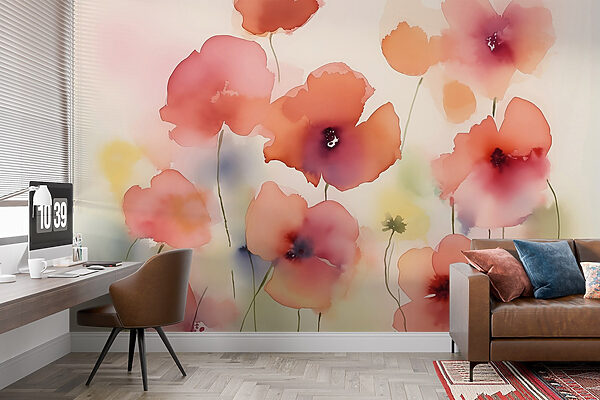 Ταπετσαρίες Ζωγραφική των λουλουδιών