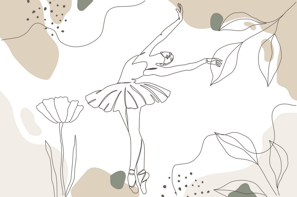 Drawing of a ballerina