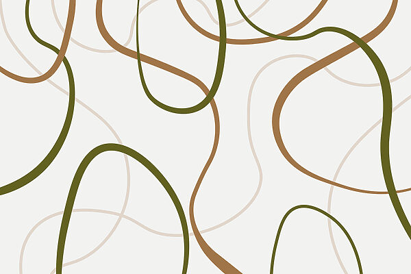 Pattern of brown and green lines