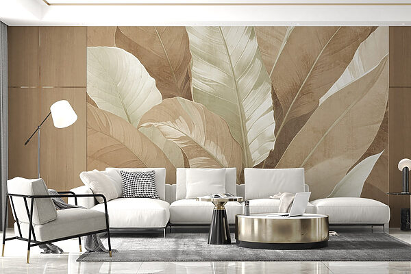 Serene foliage in muted tones