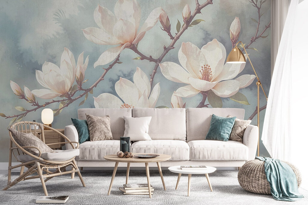 Delicate blossoms in soft colors