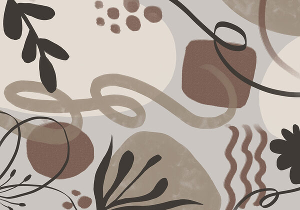 Abstract shapes in earth tones