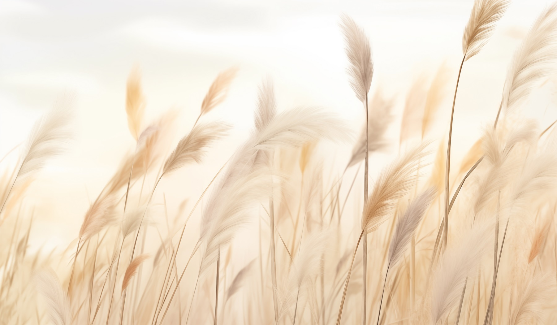 Soft grasses in gentle breeze