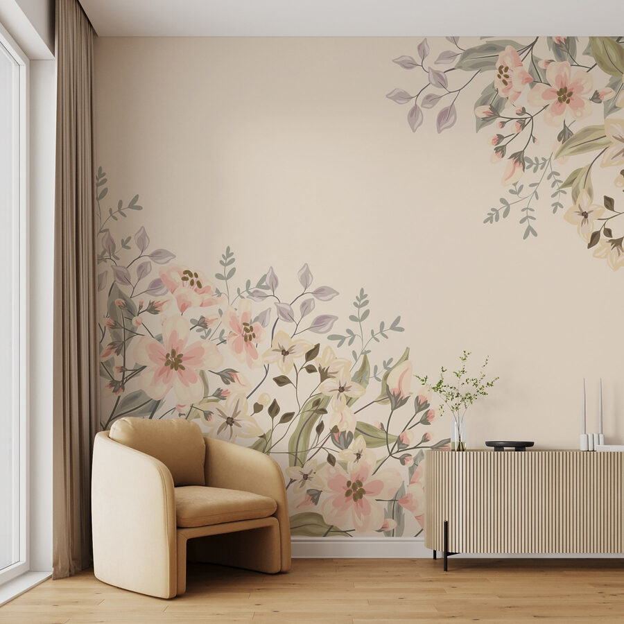 Floral μοτίβο με λουλούδια Floral μοτίβο με λουλούδια