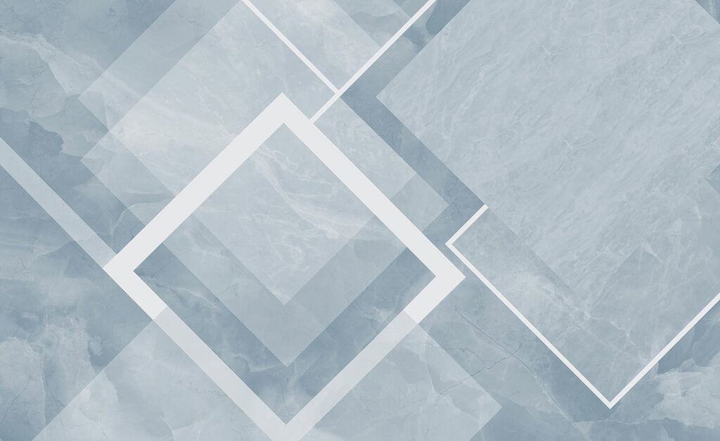 Blue and white background with white squares and lines