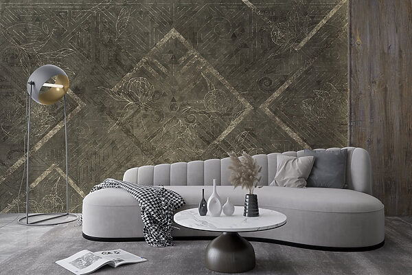 Grey and white patterned surface