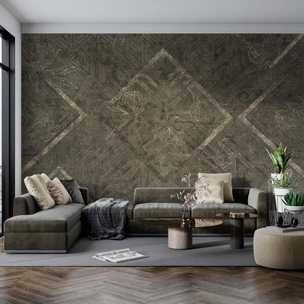 Grey and white patterned surface