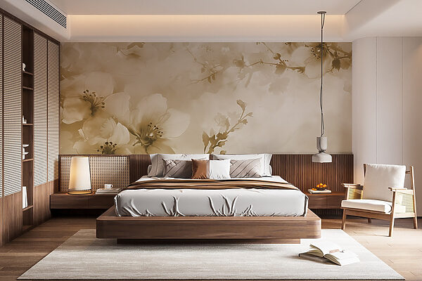 Delicate blossoms in soft hues