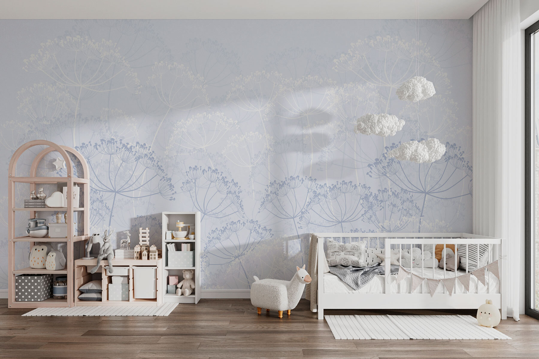 Delicate blooms in soft hues