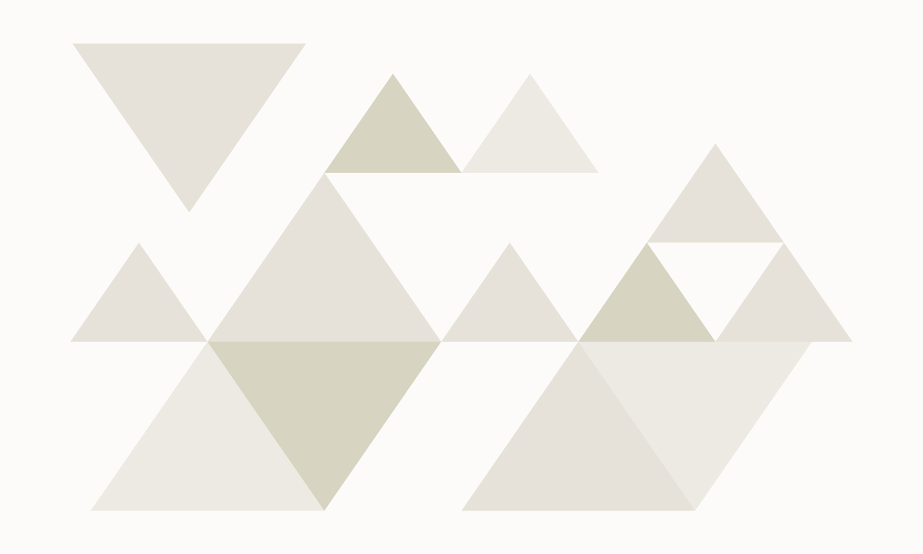 Group of triangles in a row