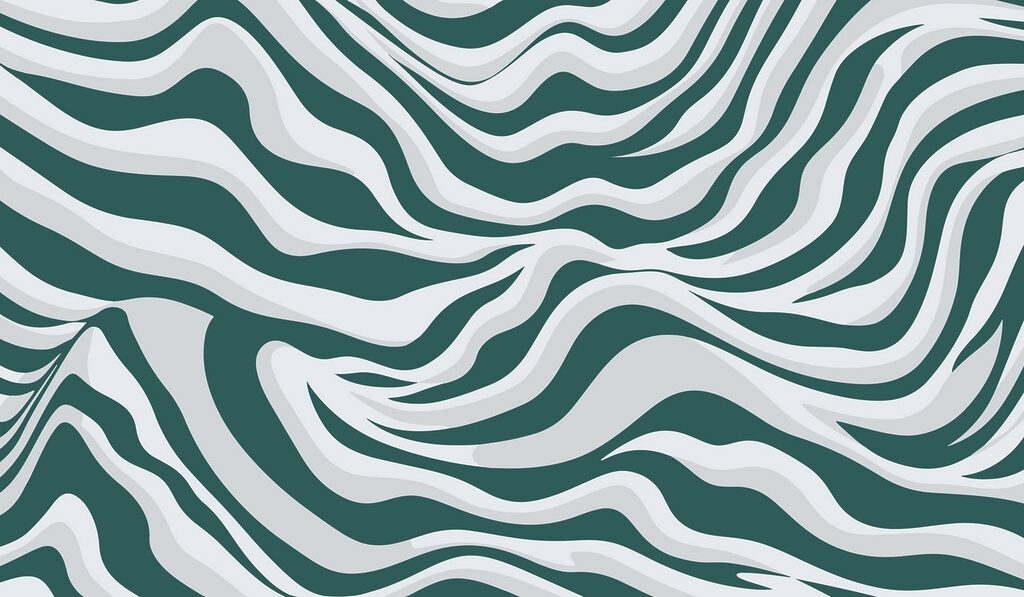 Green and white striped pattern