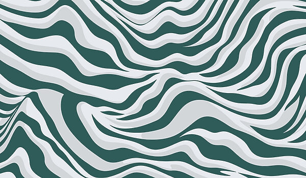 Green and white striped pattern