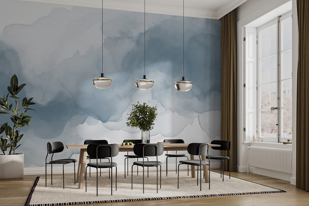 Soft waves of gentle hues