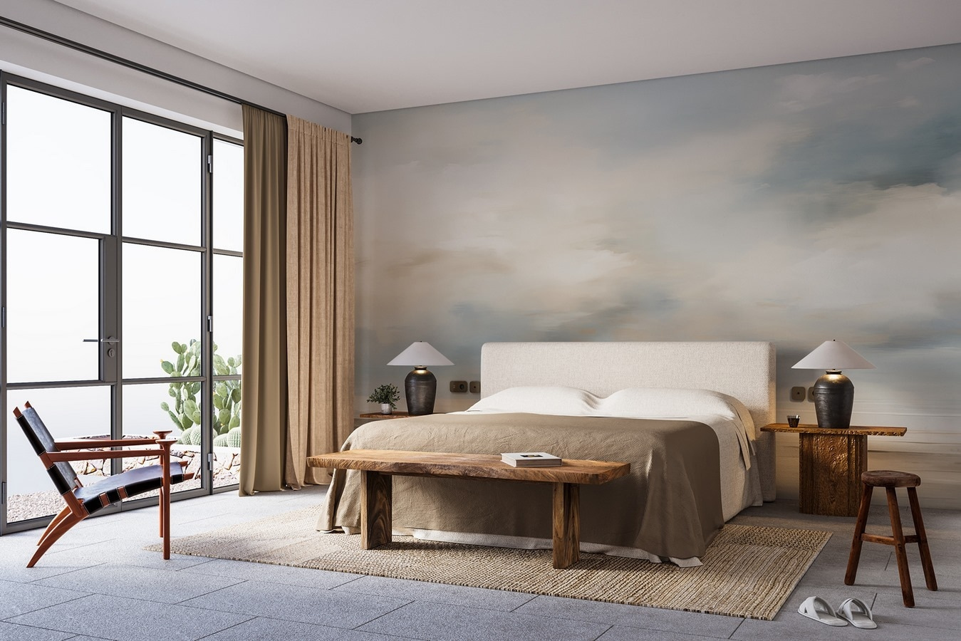 Cloudy sky over a body of water