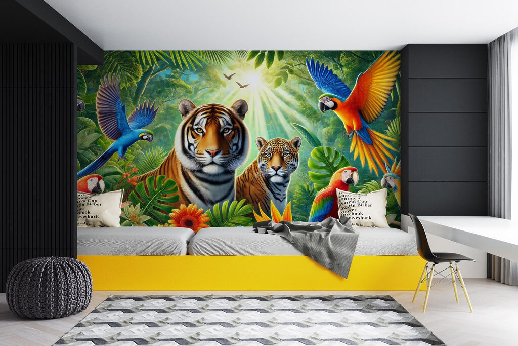 Group of animals in the jungle