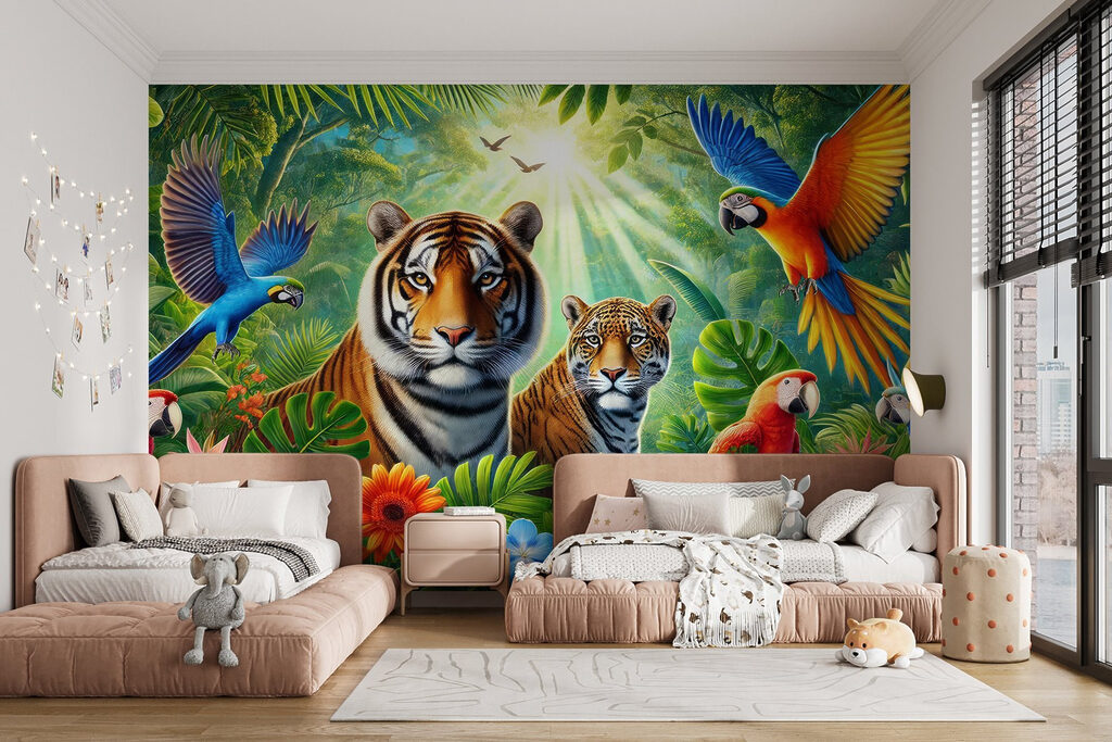 Group of animals in the jungle