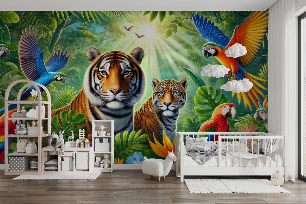 Group of animals in the jungle