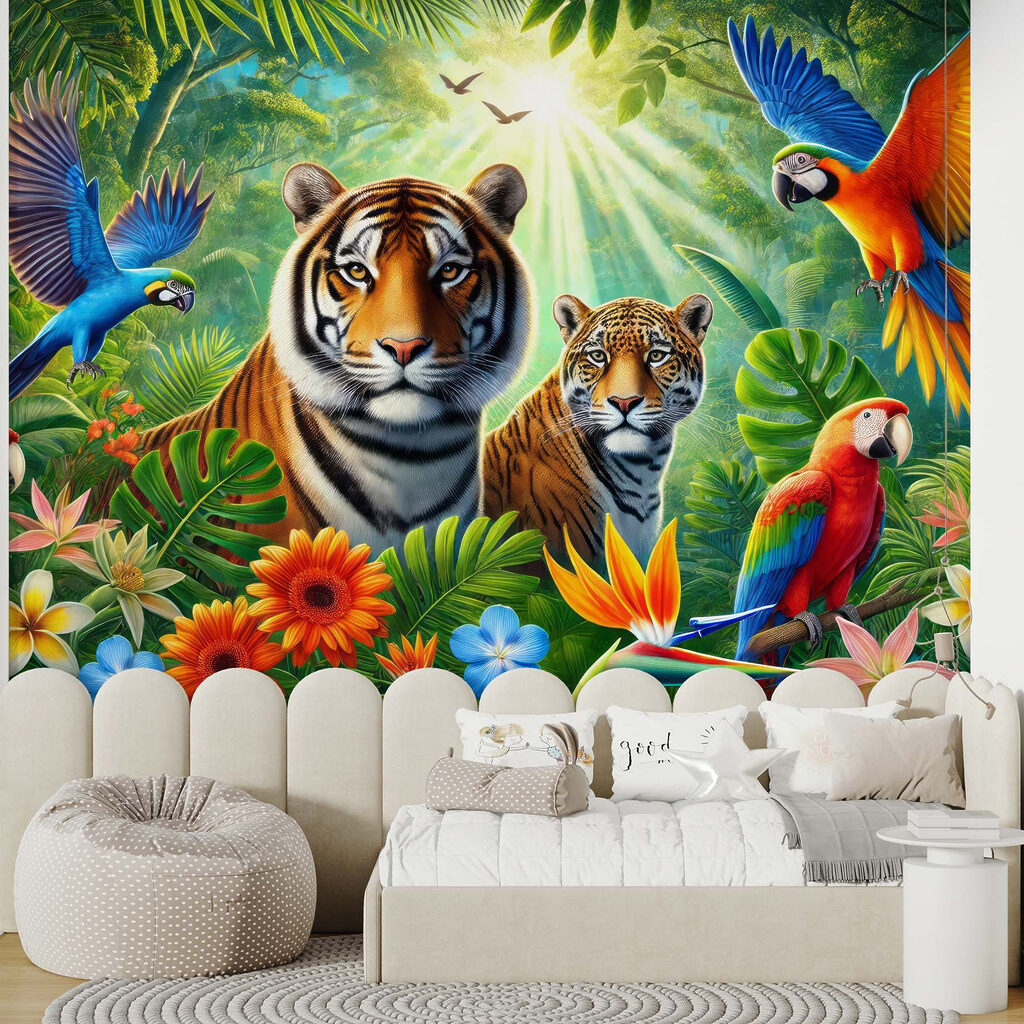 Group of animals in the jungle