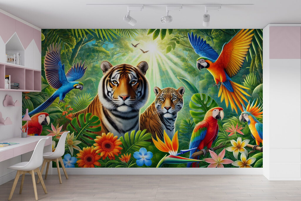 Group of animals in the jungle