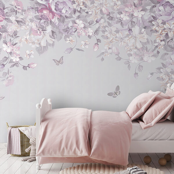 Floral μοτίβο με πεταλούδες Floral μοτίβο με πεταλούδες