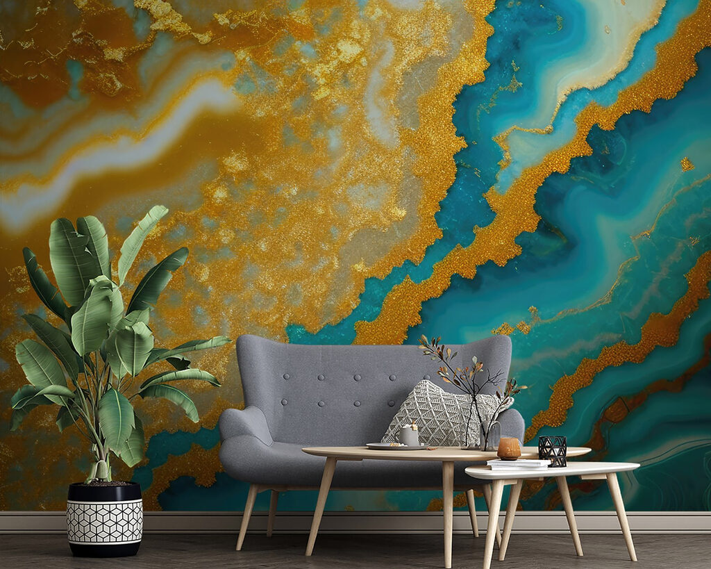 Flowing patterns in vibrant colors