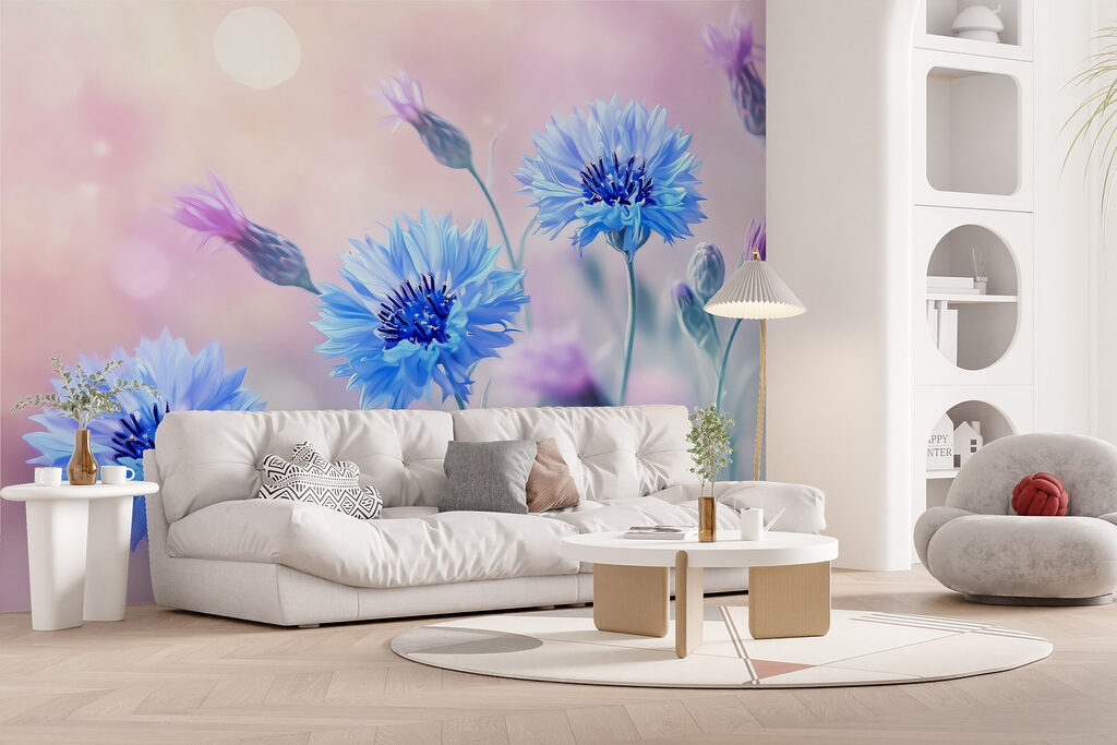 Group of blue flowers