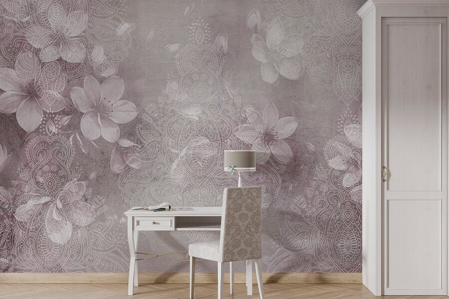 Λεπτά floral μοτίβα σε απαλές αποχρώσεις